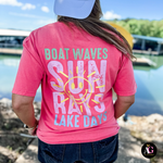 Boat Waves, Sun Rays, Lake Days
