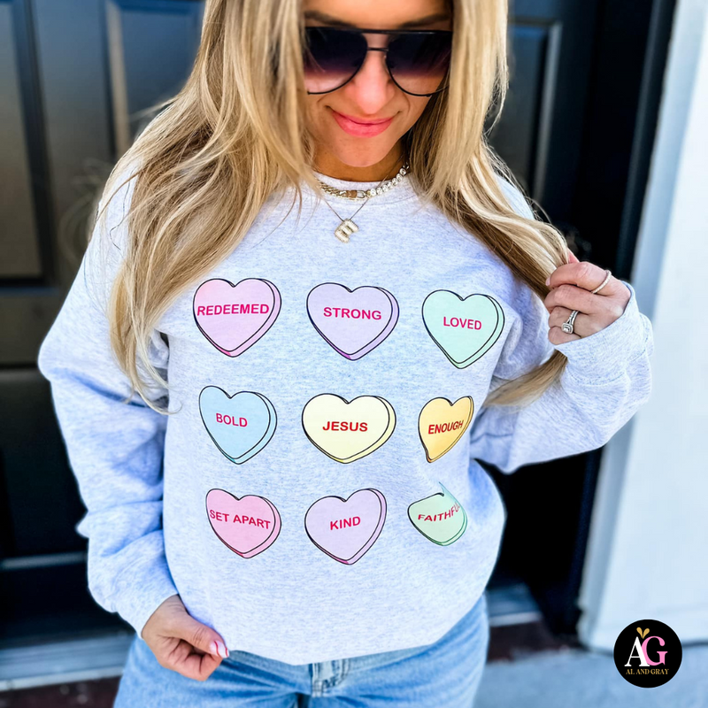 Candy Hearts Sweatshirt