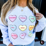 Candy Hearts Sweatshirt