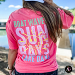Boat Waves, Sun Rays, Lake Days